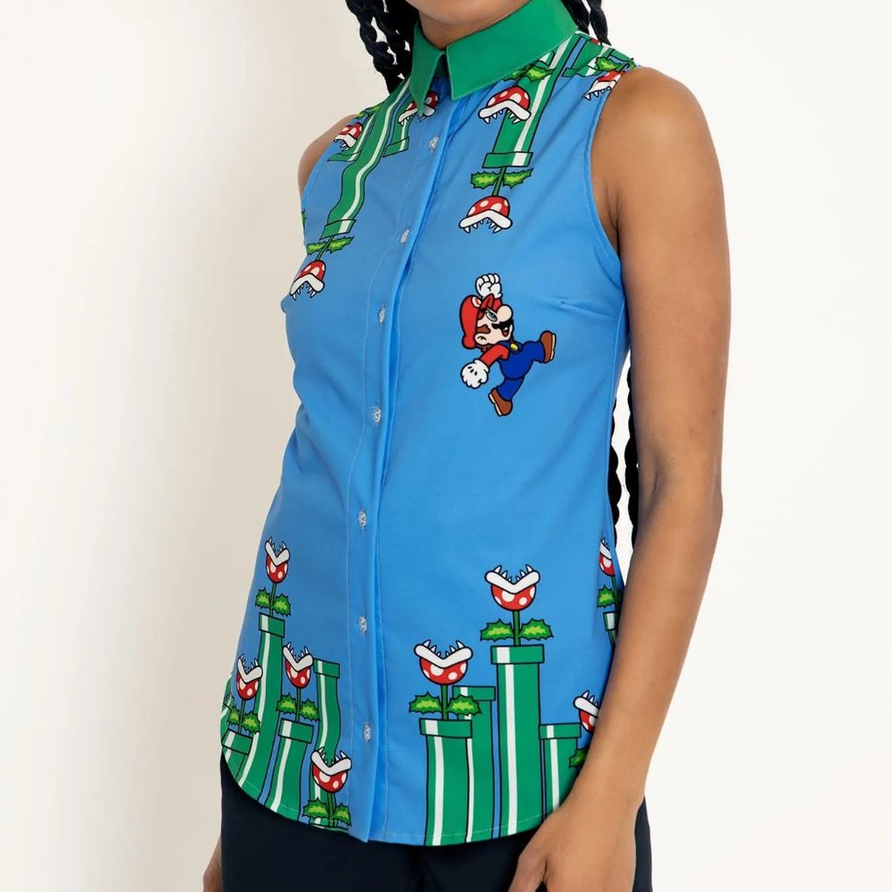 NWT Super Mario Warp Pipes Business Time Shirt - Limited